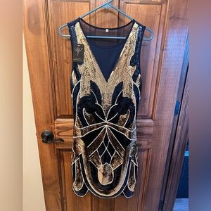 Women’s Flapper Dress, Size S